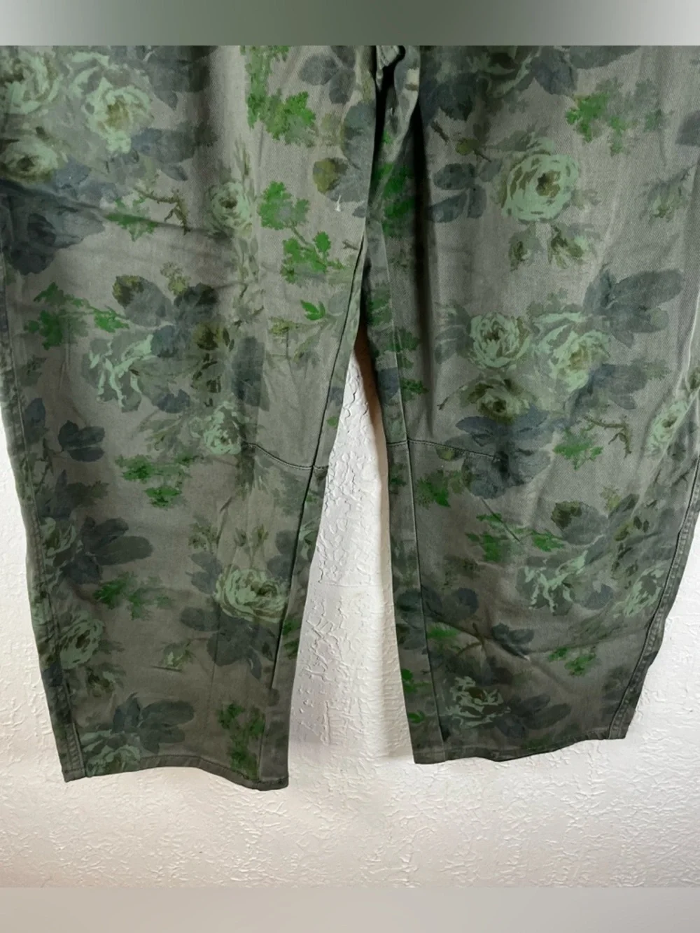 Gap High Rise Floral Print Barrel Jeans in Green - Picture 8 of 15